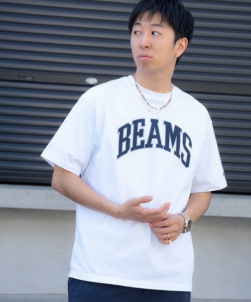 Champion × BEAMS チャンピオン　別注 スウェット Tシャツ s Champion tシャツ 「別注」Champion / ”BEAMS” LOGO T-Shirts
