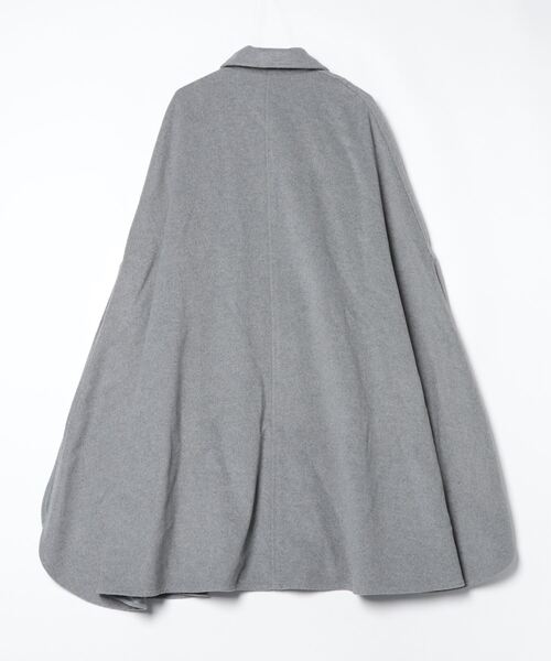 「NANO universe」 ポンチョ 36 ライトグレー レディース_画像2