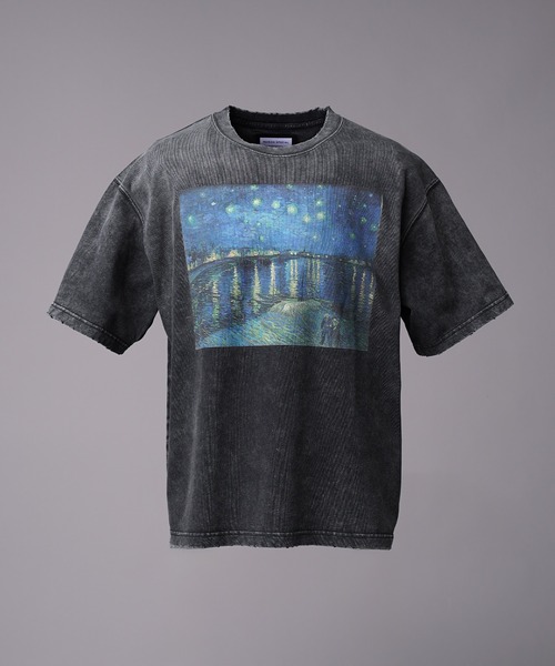 MAISON SPECIAL Tシャツ ブルー MAISON SPECIAL tシャツ 「UNISEX」「ART SERIES」「Vincent