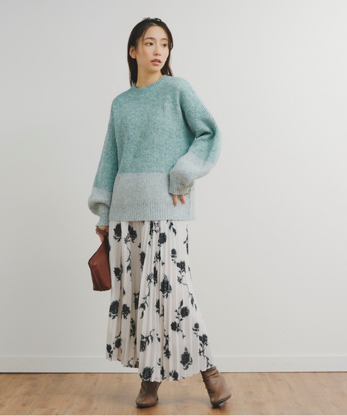 「Droite lautreamont」 長袖ニット 2 ブラウン レディース_画像9