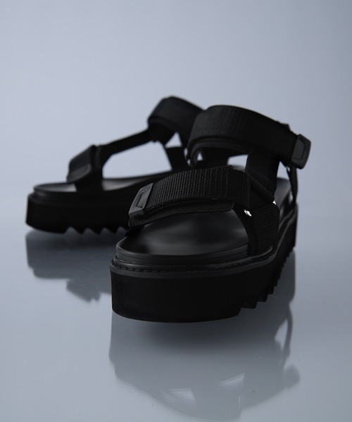 [最終割]　LVシャークサンダル　ブラック　サイズ7 ADRER サンダル Shark High Sole Sportif Sandal(+7cm