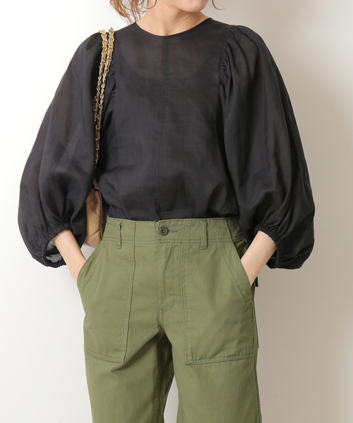 Spick＆Span チュニック Spick＆Span 「Spick & Span」 長袖チュニック - ブラック