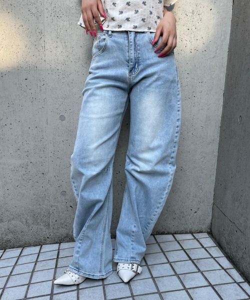 3.3 FIELD TRIP ワイドパンツ ジーンズ デニム デニムパンツ 3.3 Field 
