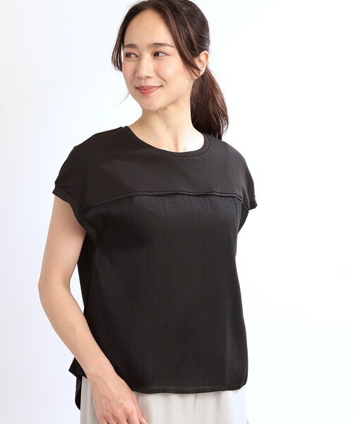 tシャツ 「夏SALE／E‐QUALITY」ドッキングジャージトップス レディース