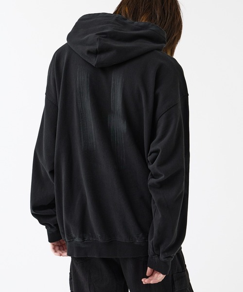 パーカー Repeat Logo Vintage Like Hoodie / リピートロゴヴィンテージ風パーカー レディース