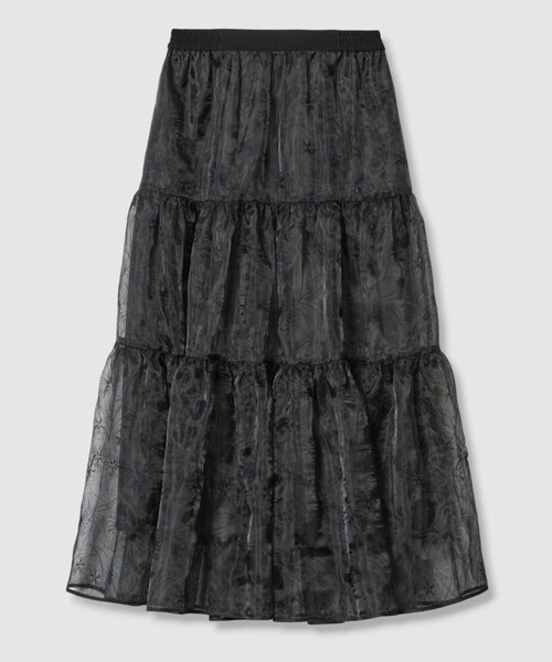 【新品】LOULOU WILLOUGHBY シルクオーガンジー花柄スカート LOULOU WILLOUGHBY（ルルウィルビー） スカート 「LOULOU WILLOUGHBY