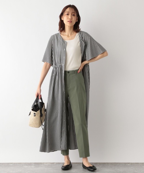 「GLOBAL WORK」 半袖ワンピース MEDIUM ベージュ系その他2 レディース_画像8