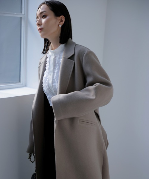 anuans（アニュアンス） チェスターコート MEDIUM ピンク レディース