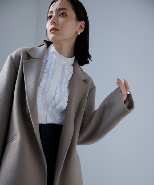 anuans（アニュアンス） チェスターコート MEDIUM ピンク レディース