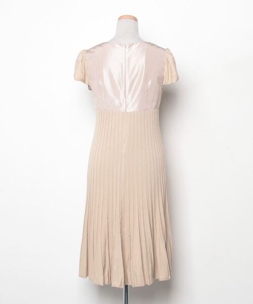 「GEORGES RECH」 半袖ワンピース 38 ベージュ レディース_画像2