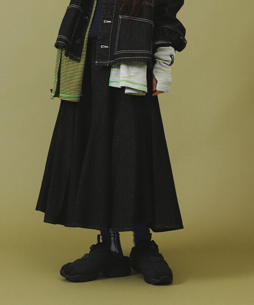 BEAMSBOY デニムフレアスカート BEAMS BOY（ビームス ボーイ） デニムスカート 「1/15再値下げ」デニム