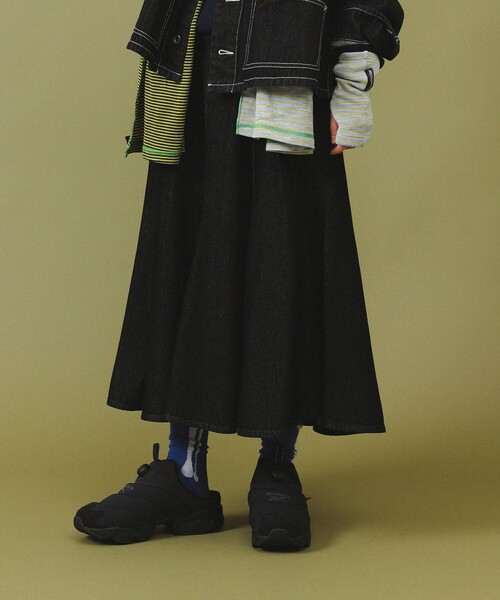 BEAMS BOY（ビームス ボーイ） デニムスカート デニム フレア スカート