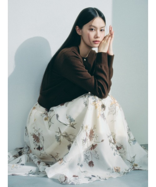 FRAY I.D（フレイ・アイディー） カーディガン ロゴ刺繍ポケットクルー