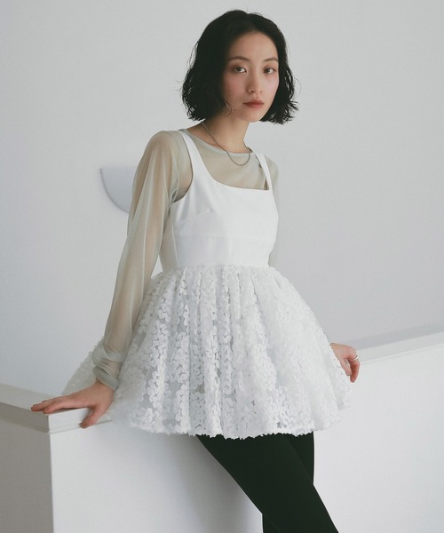 eimy istoire / eimyistoire ブラトップ ホワイト EIMY ISTOIRE エイミーイストワール eimy istoire カップインバック