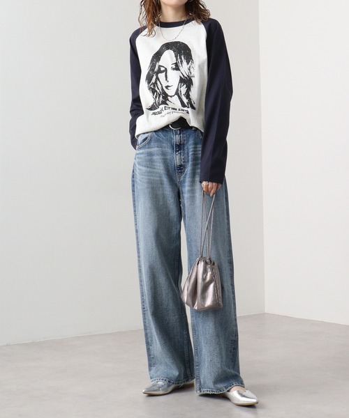 「FUNALIVE」 「HALHAM」長(zhǎng)袖Tシャツ X-LARGE ベージュ メンズ