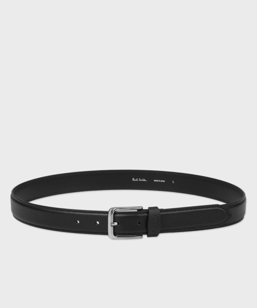 Paul Smith 黒レザーベルト　Lサイズ Paul Smith ベルト クラシックバックル レザーベルト「150706 CM