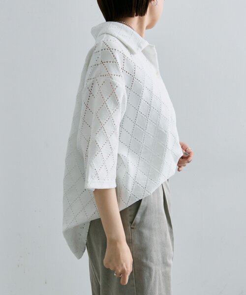 「ear PAPILLONNER」 「sumi style」ドルマンスリーブカットソー FREE ホワイト レディース ear PAPILLONNER 「ear PAPILLONNER」 「sumi style」ドルマン