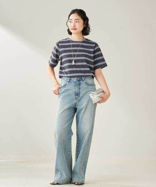 plage カジュアルな半袖Tシャツ plage｜SQUARE SHOULDER H/S Tシャツ | Rakuten Fashion(楽天