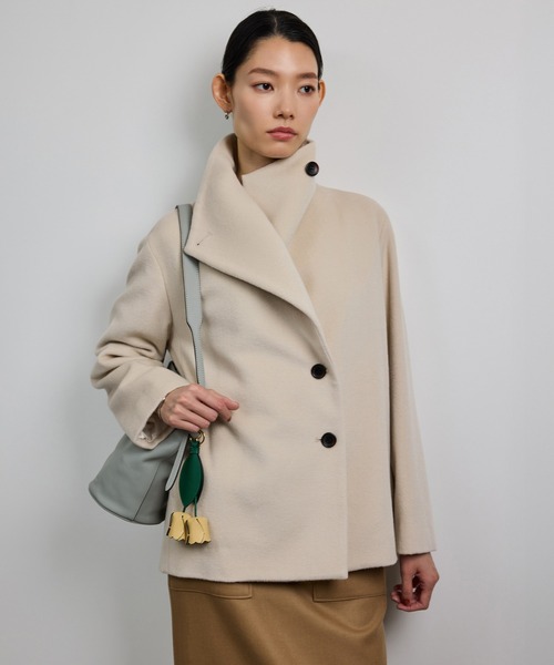 ROPE'（ロペ） ステンカラーコート コート プレミアムカシミヤ