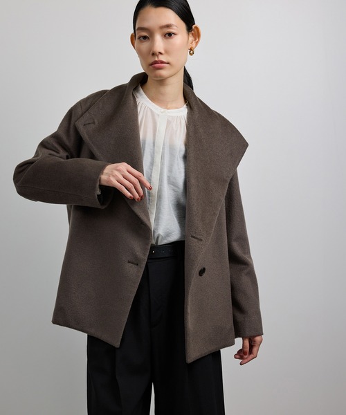 ROPE'（ロペ） ステンカラーコート コート プレミアムカシミヤ