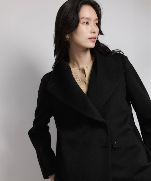 ROPE'（ロペ） ステンカラーコート コート プレミアムカシミヤ
