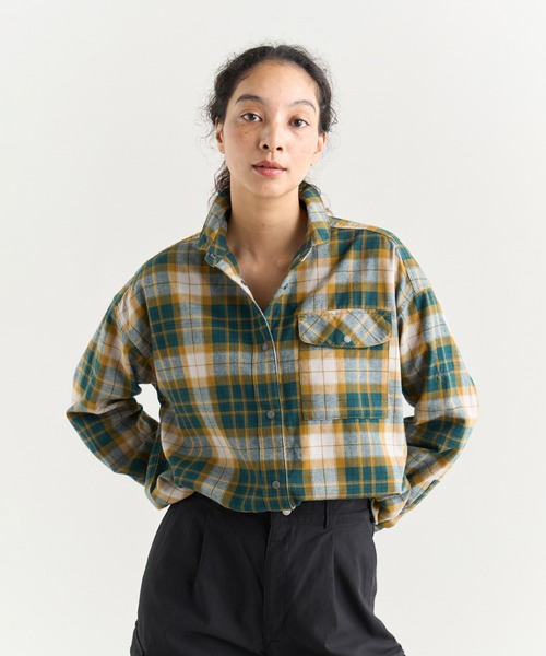 NANGA（ナンガ） ブラウス シャツ FADE TARTAN CHECK CAMP SH W