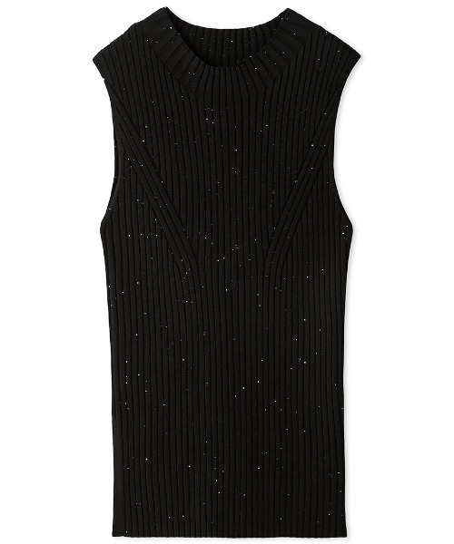 【美品】FRAY I.D シンプルリブカーディガン　リブノースリニットBLACK FRAY I.D - 極美品フレイアイディー シンプルリブカーディガン