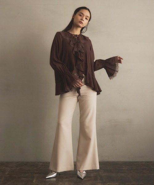 EIMY ISTOIRE（エイミーイストワール） ブラウス シャツ ボイル