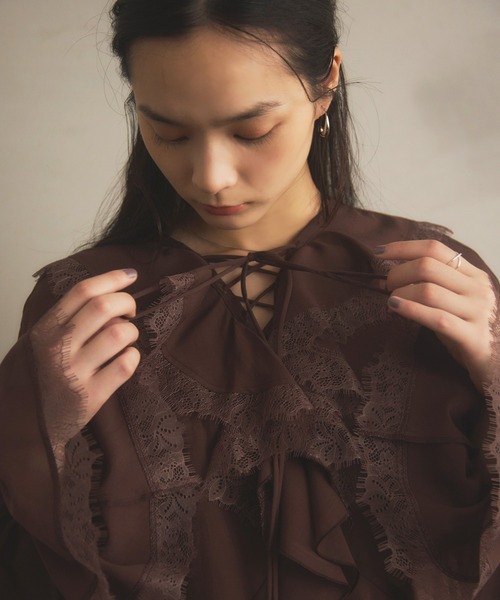 EIMY ISTOIRE（エイミーイストワール） ブラウス シャツ ボイル