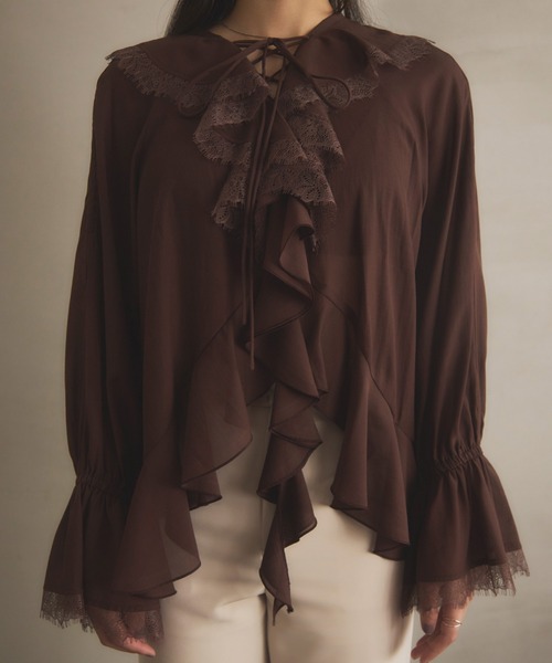 EIMY ISTOIRE（エイミーイストワール） ブラウス シャツ ボイル