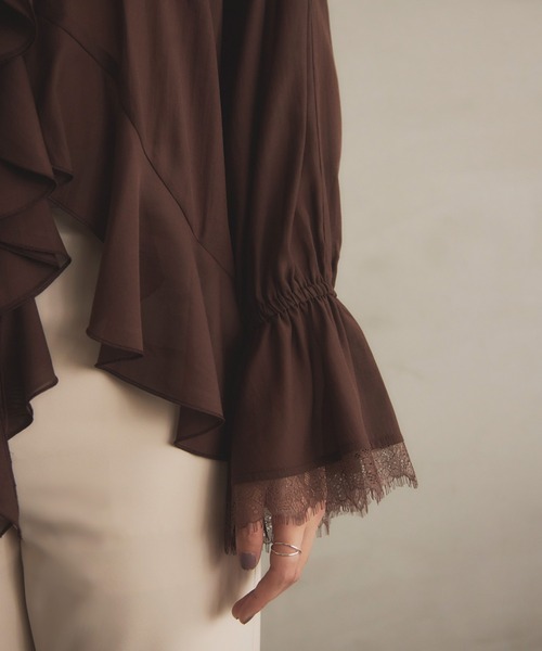 EIMY ISTOIRE（エイミーイストワール） ブラウス シャツ ボイル