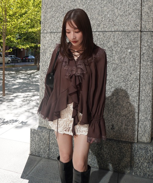 EIMY ISTOIRE（エイミーイストワール） ブラウス シャツ ボイル