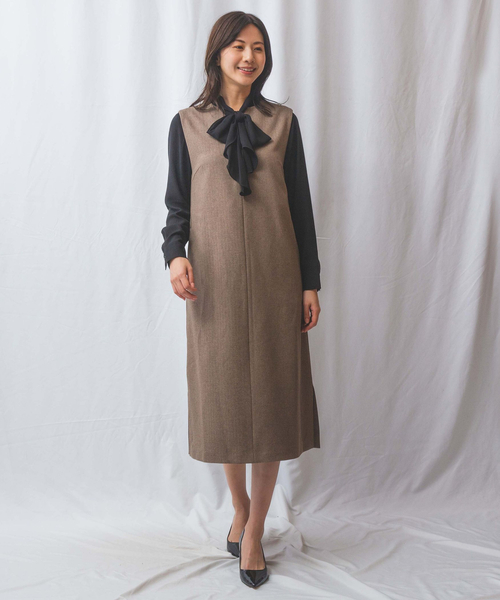 ナラカミーチェ（NARACAMICIE）/【NARACAMICIE】Sukarno Dry ジャンパースカート NARACAMICIE（ナラカミーチェ） スカート 「NARACAMICIE」Sukarno Dry