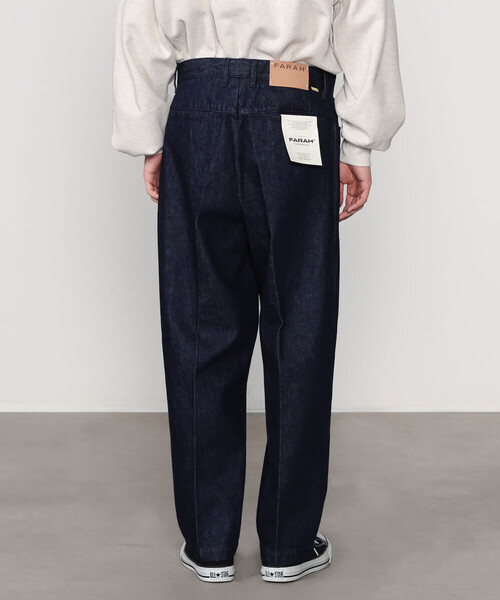 FARAH（ファーラー） ジーンズ | ツータック ワイドデニムパンツ MEN