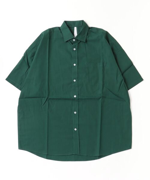 「Mag.」 「HALHAM」半袖シャツ MEDIUM ブラック メンズ_画像3