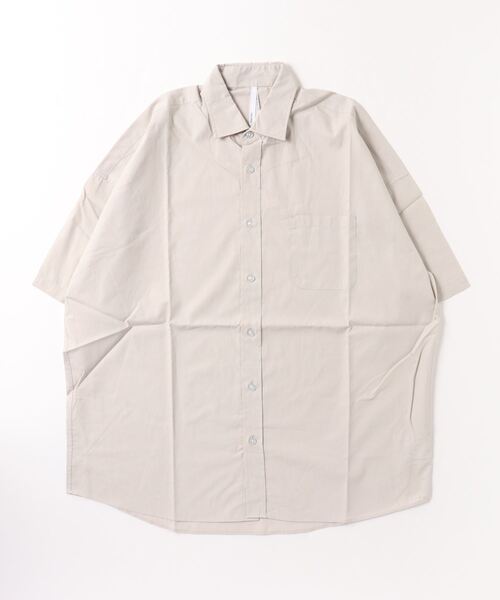 「Mag.」 「HALHAM」半袖シャツ MEDIUM ブラック メンズ_画像4