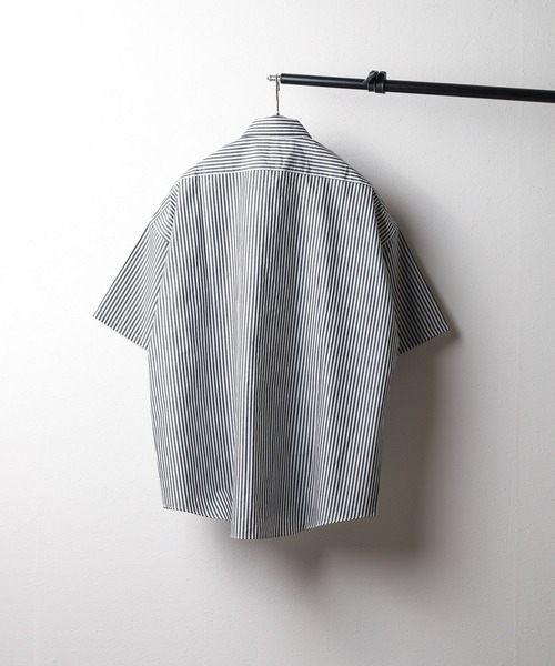 「Mag.」 「HALHAM」半袖シャツ MEDIUM ブラック メンズ_画像5