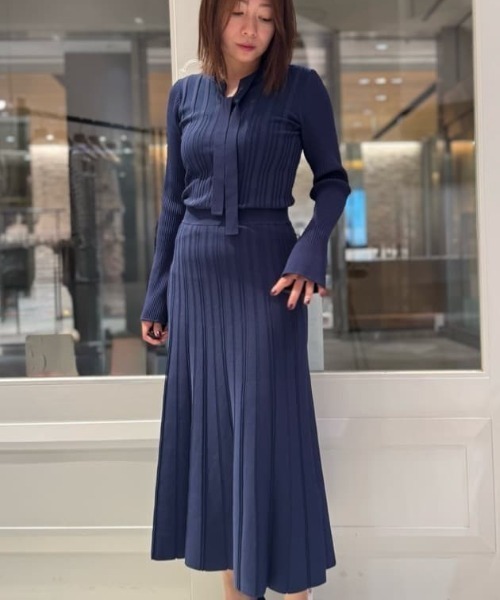 ピンキー＆ダイアン（PINKY&DIANNE）/◆ベルスリーブボウタイニットプルオーバー PINKY&DIANNE（ピンキー アンド ダイアン） ニット セーター ベル