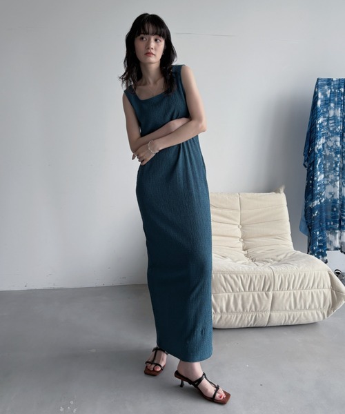 VACANCY」 ノースリーブワンピース FREE ブルー レディース : ZOZOTOWN