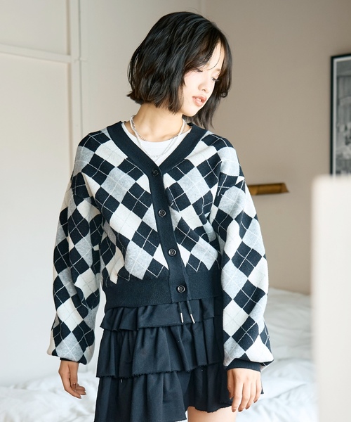 LOVETOXIC アンサンブル アーガイルニットTシャツSET キッズ 子供服