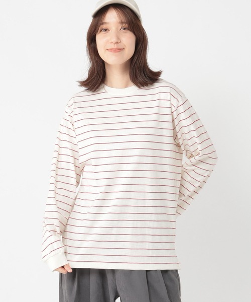 studio CLIP（スタディオクリップ） tシャツ 「days」マルチボーダー