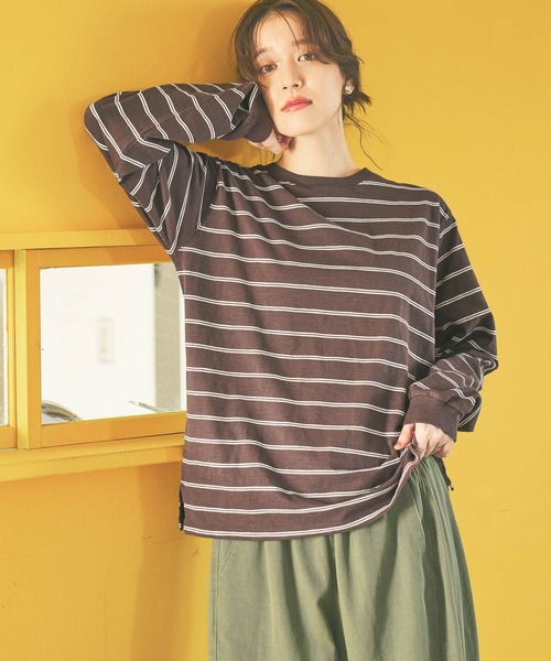 studio CLIP（スタディオクリップ） tシャツ 「days」マルチボーダー