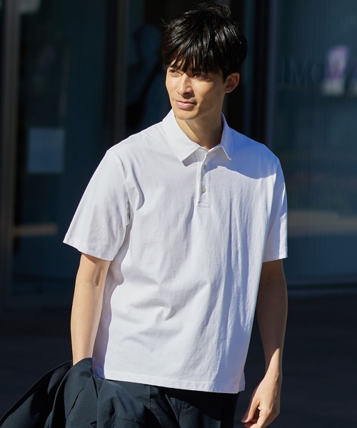 「URBAN RESEARCH ROSSO MEN」 半袖ポロシャツ X-LARGE チャコールグレー メンズ_画像7