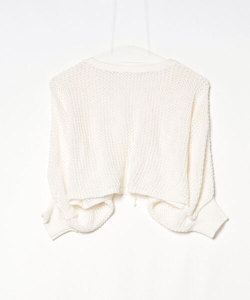 「one way」 ニットボレロ FREE ホワイト レディース_画像2