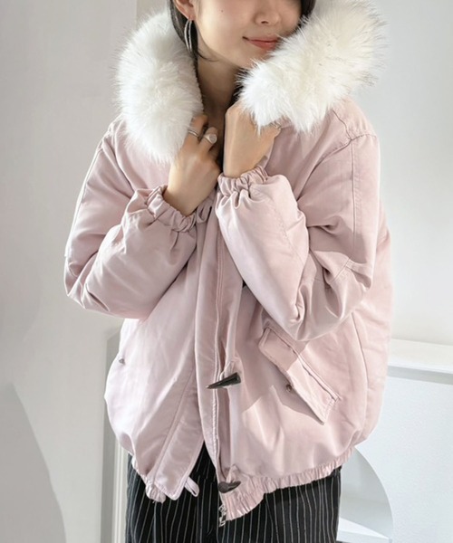 定番✨ ダウンジャケット レディース ファー取外可 M黒 Jewelobe（ジュエローブ） ダウンコート ダウンジャケット 「ファー