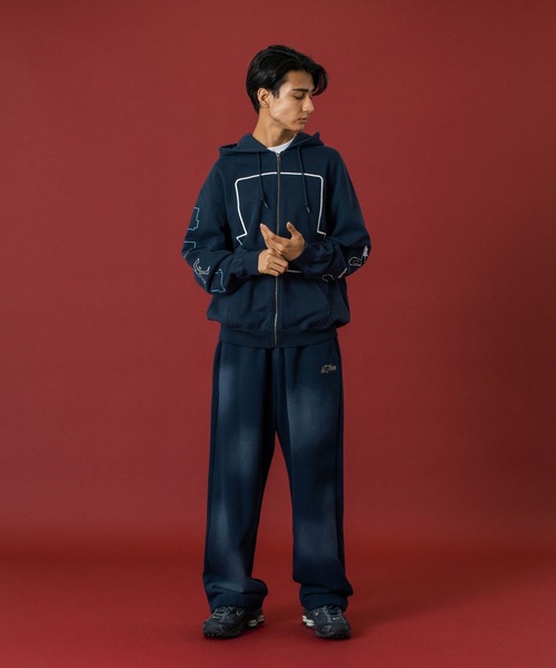 X-LARGEパーカー XLARGE（エクストラ ラージ） パーカー RAGLAN ZIP UP HOODED
