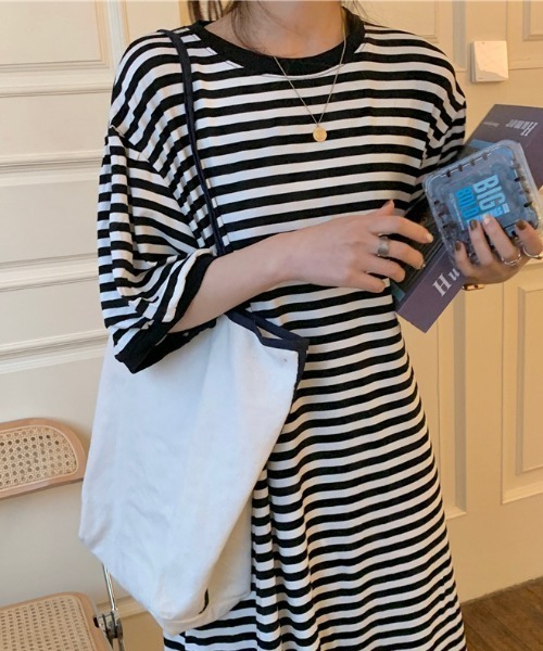 「deux amour」 半袖ワンピース FREE(9) ブルー レディース_画像3