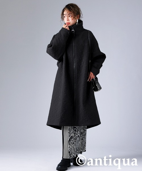antiqua サーモライト ロングキルトコート antiqua（アンティカ） コート アウター サーモライトロングキルト