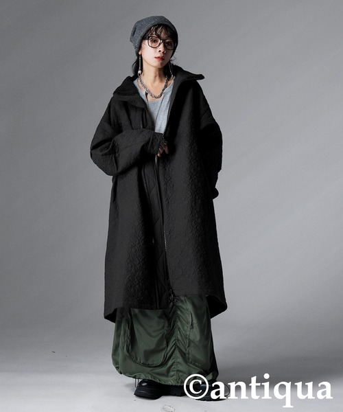 antiqua（アンティカ） コート アウター サーモライトロングキルト