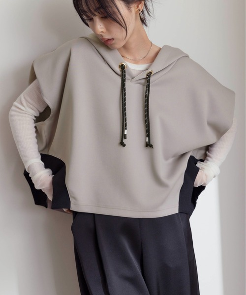 エイミーロウ　新作 Eimee Law（エイミーロウ） プルオーバーパーカー 38 グレー